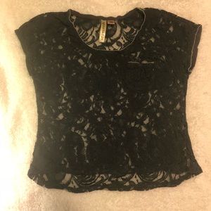 Eyeshadow lace flower blouse!